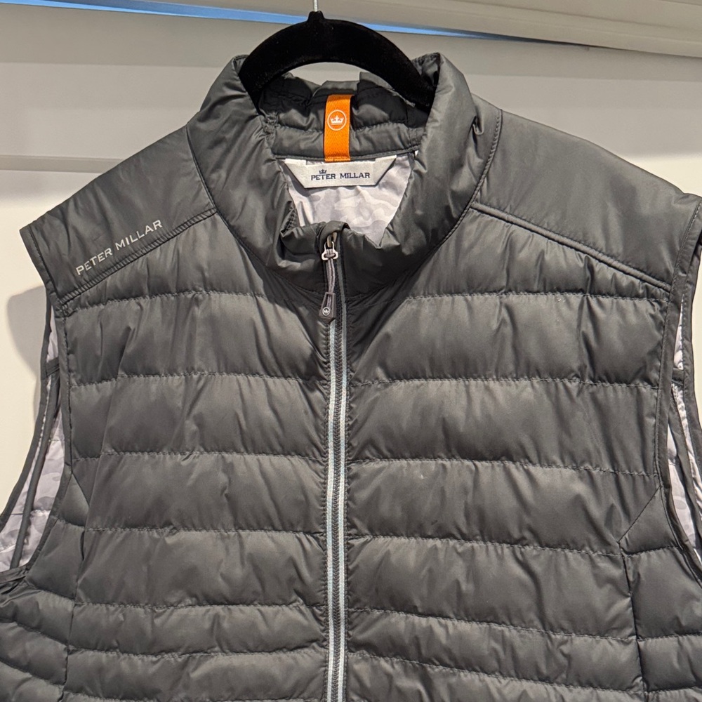 Peter Millar Charcoal Quilted Vest